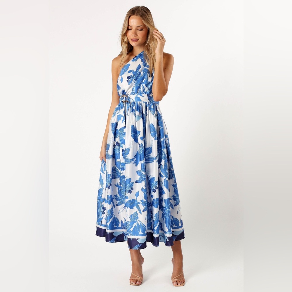 PETAL & PUP NAOMI ONE SHOULDER MIDI DRESS ❤️NWT❤️IN STORES❤️